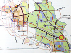 吉井地域整備方針と東口線沿線サブ拠点化を示す／都市計画