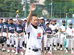 福島・宮城から少年野球招き親善試合