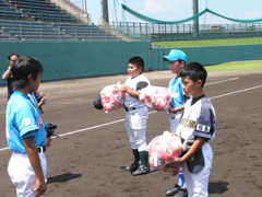 野球を通じて被災地と交流