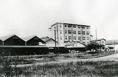 昭和９年撮影の日清製粉高崎工場（前身は上毛製粉）